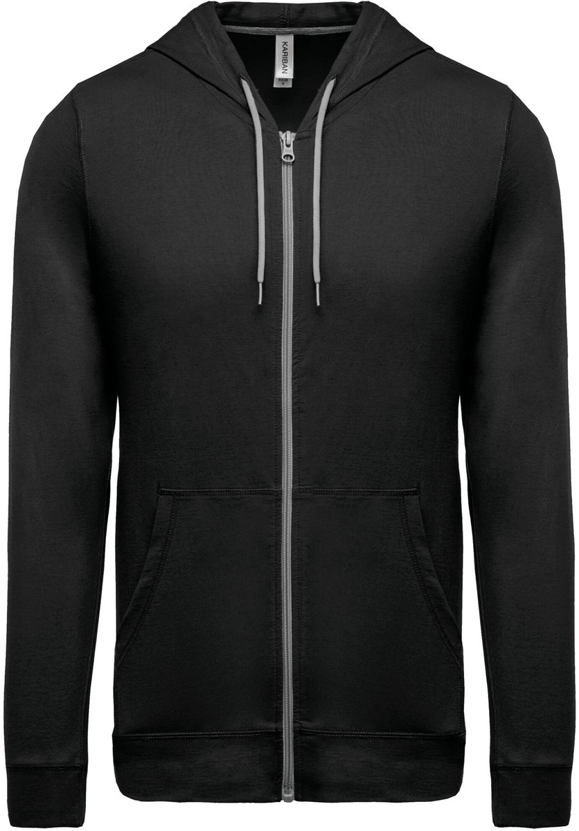 Kariban Hooded vestje van licht katoen K438 - Black - XL