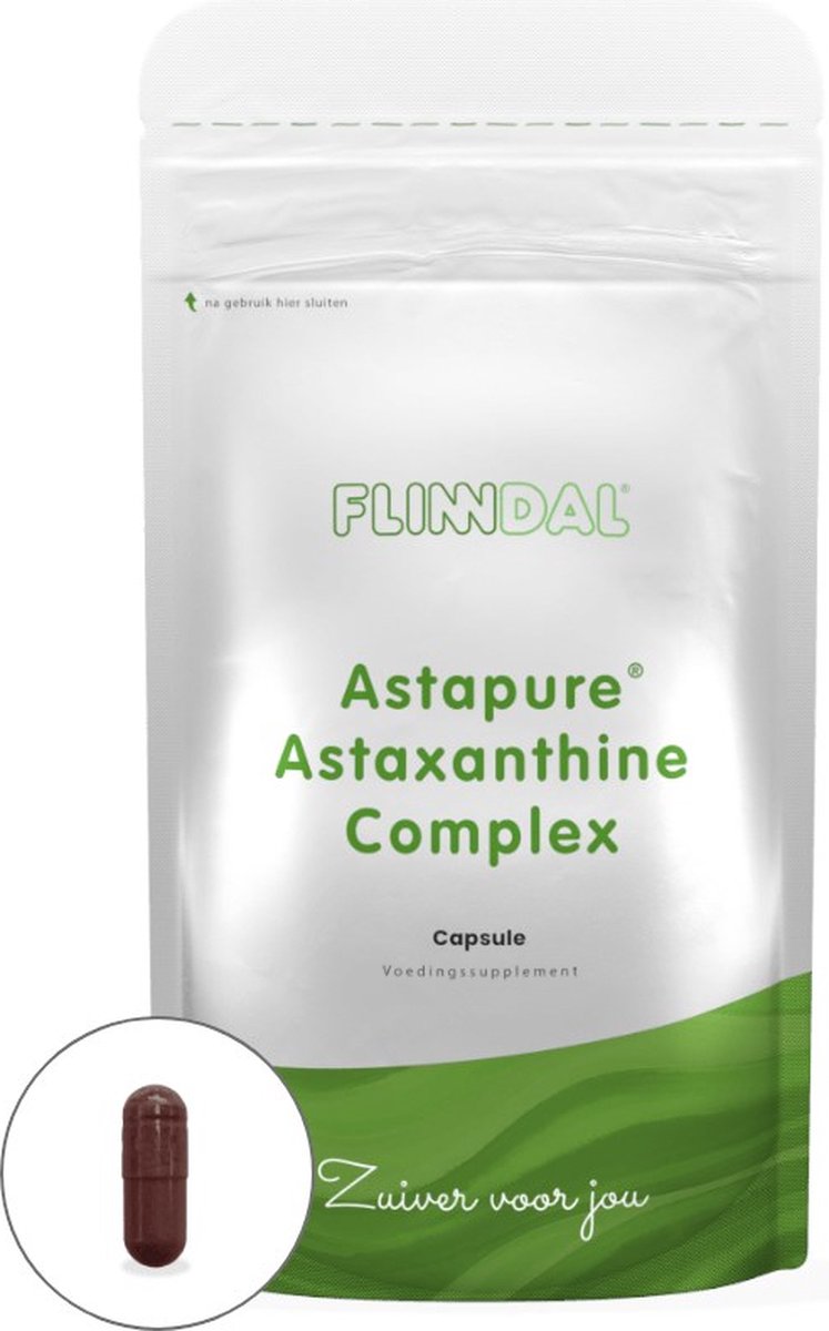Goedkoopste Flinndal Astaxanthine Complex - 100 natuurlijke astaxanthine (Astapure®) - Ter bescherming van gezonde cellen en weefsels - 30 capsules
