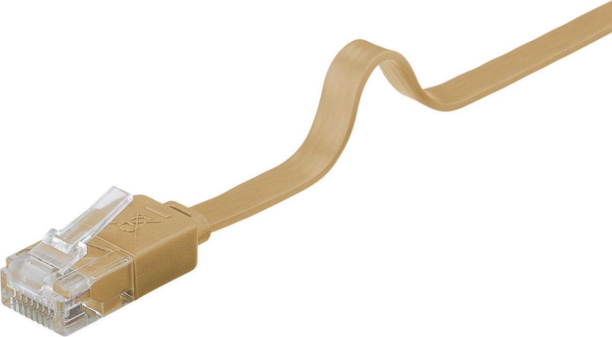 Wentronic CAT6 Netwerkkabel - RJ45 - Bruin - 5 m