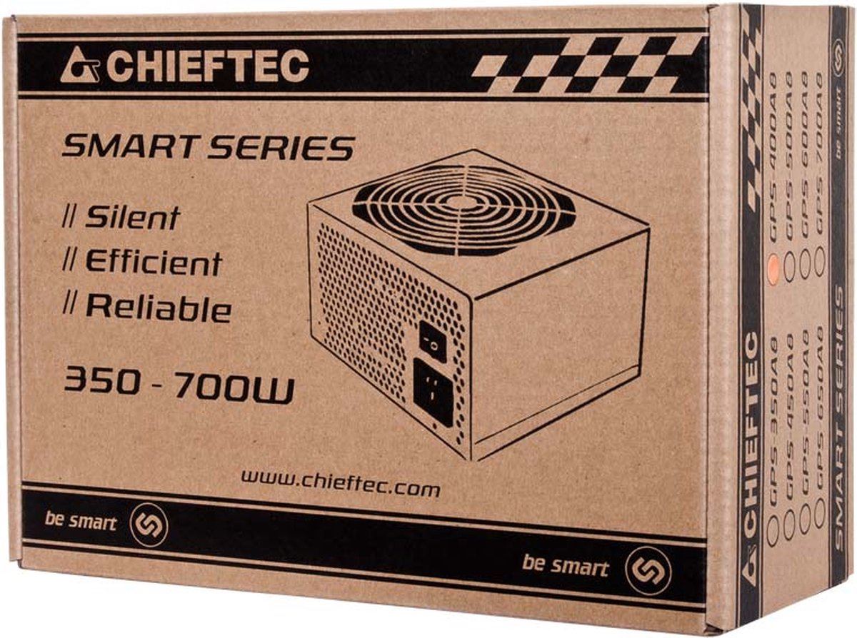 Chieftec Smart Gps-700A8 Power Supply Unit 700 W 20+4 Pin Atx Ps/2 Zwart voeding - afbeelding 2