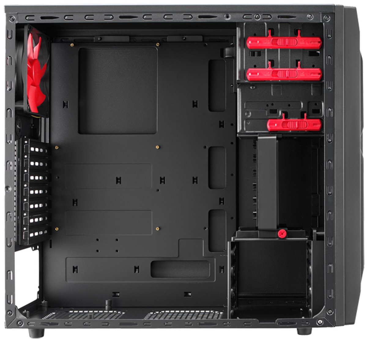 Chieftec LF-02B-OP computerbehuizing Midi Tower Zwart