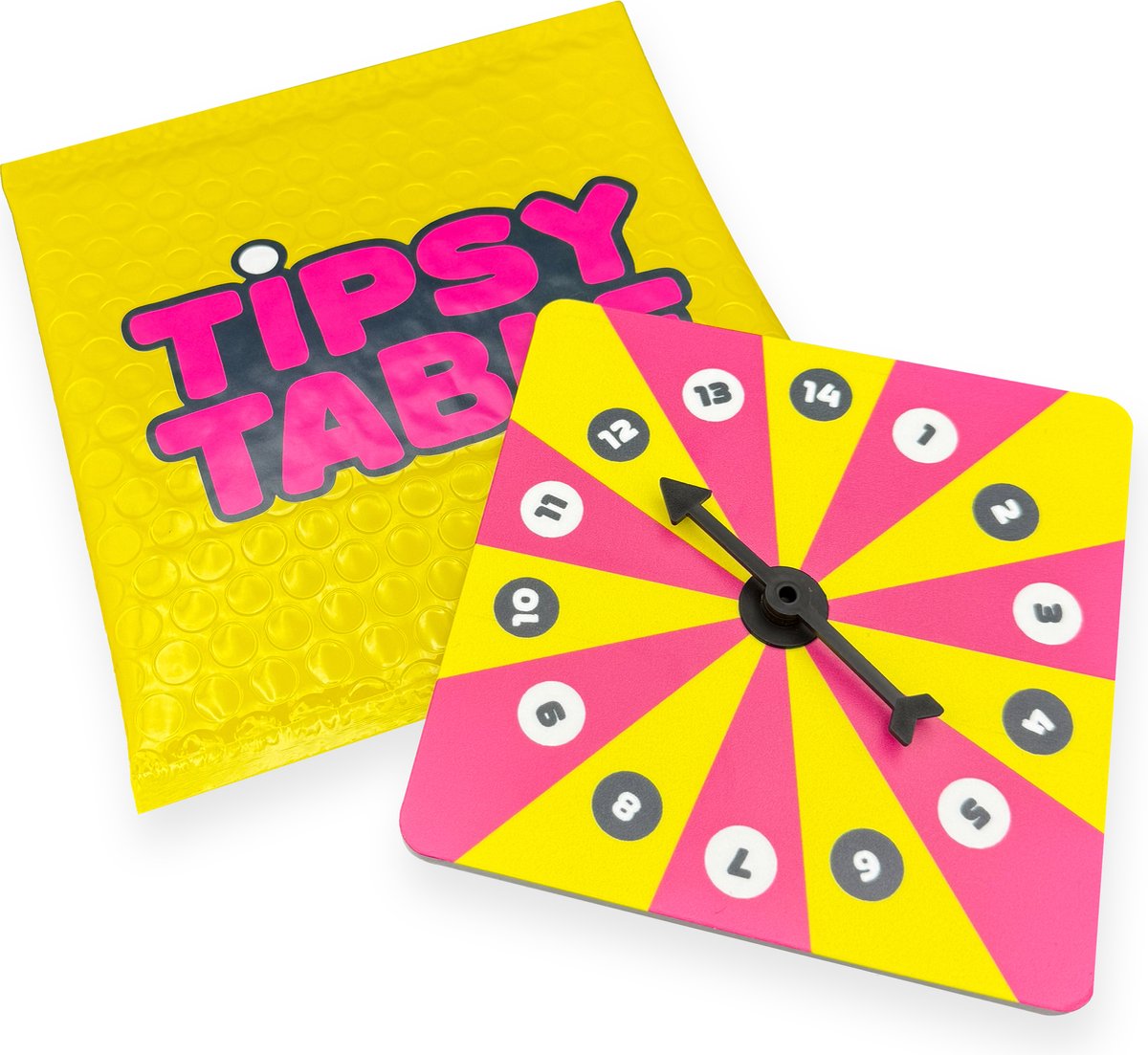 Tipsy Table Turner Drankspel Scan de QR en speel eindeloos veel drankspellen Let's turn the tables!