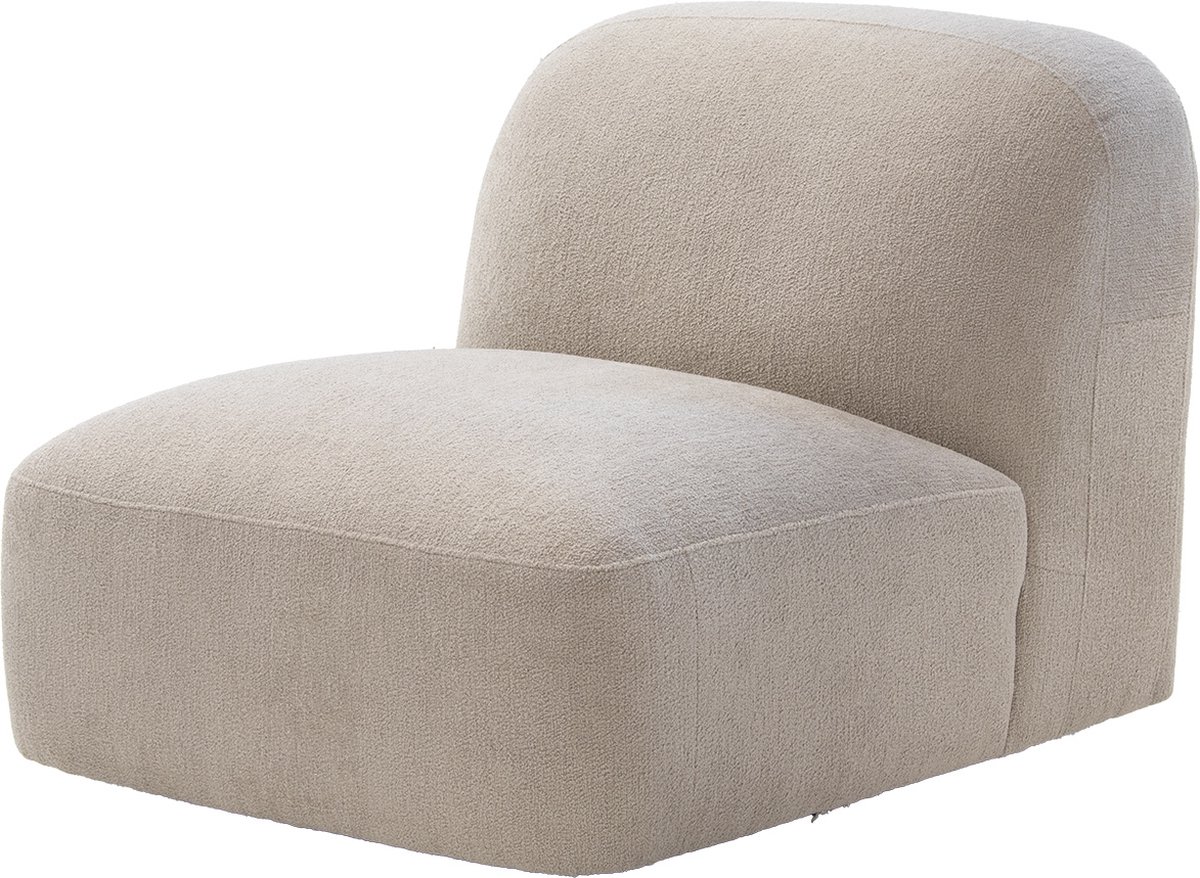 Giga Meubel Fauteuil Mary - Stof/Metaal - Taupe