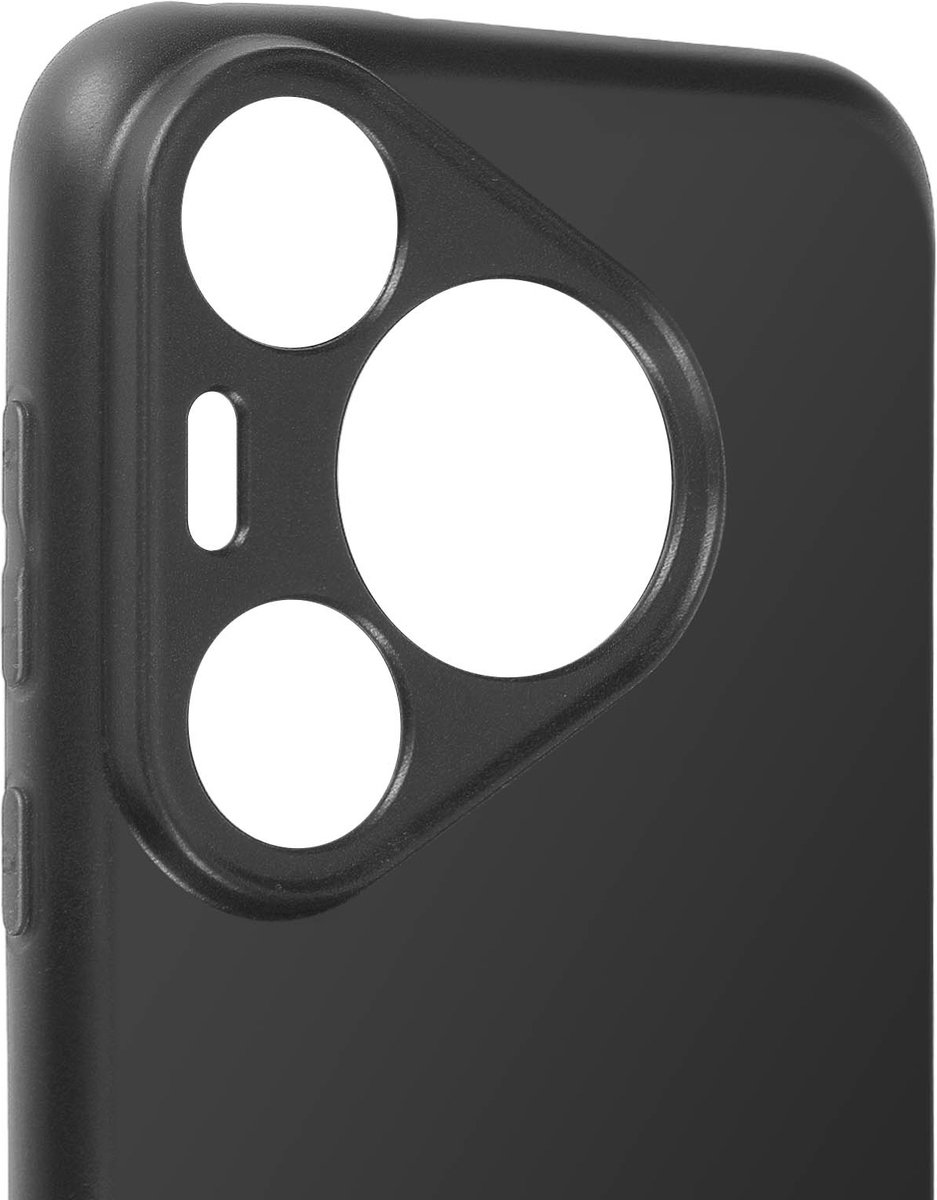 Avizar Hoes Geschikt voor Huawei Pura 70 Pro Matte afwerking Bescherming, Zwart