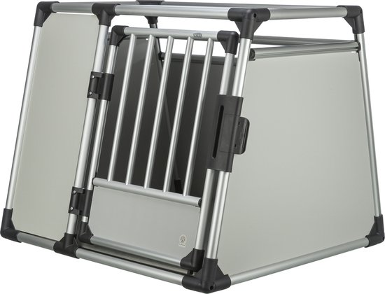 Trixie Transportbox Alumimium Zilver/Lichtgrijs Afmeting - 94x75x88cm