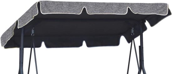 thumbnail: Ferocity Universele Schommel Overkapping - 110x188cm - Cordura 300 PU Materiaal - Grafiet Kleur