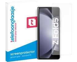 Telefoonglaasje Screenprotector Samsung Galaxy Z Fold5 - Case Friendly - Geschikt voor Samsung Galaxy Z Fold5 Screenprotectors Gehard Glas - Beschermglas