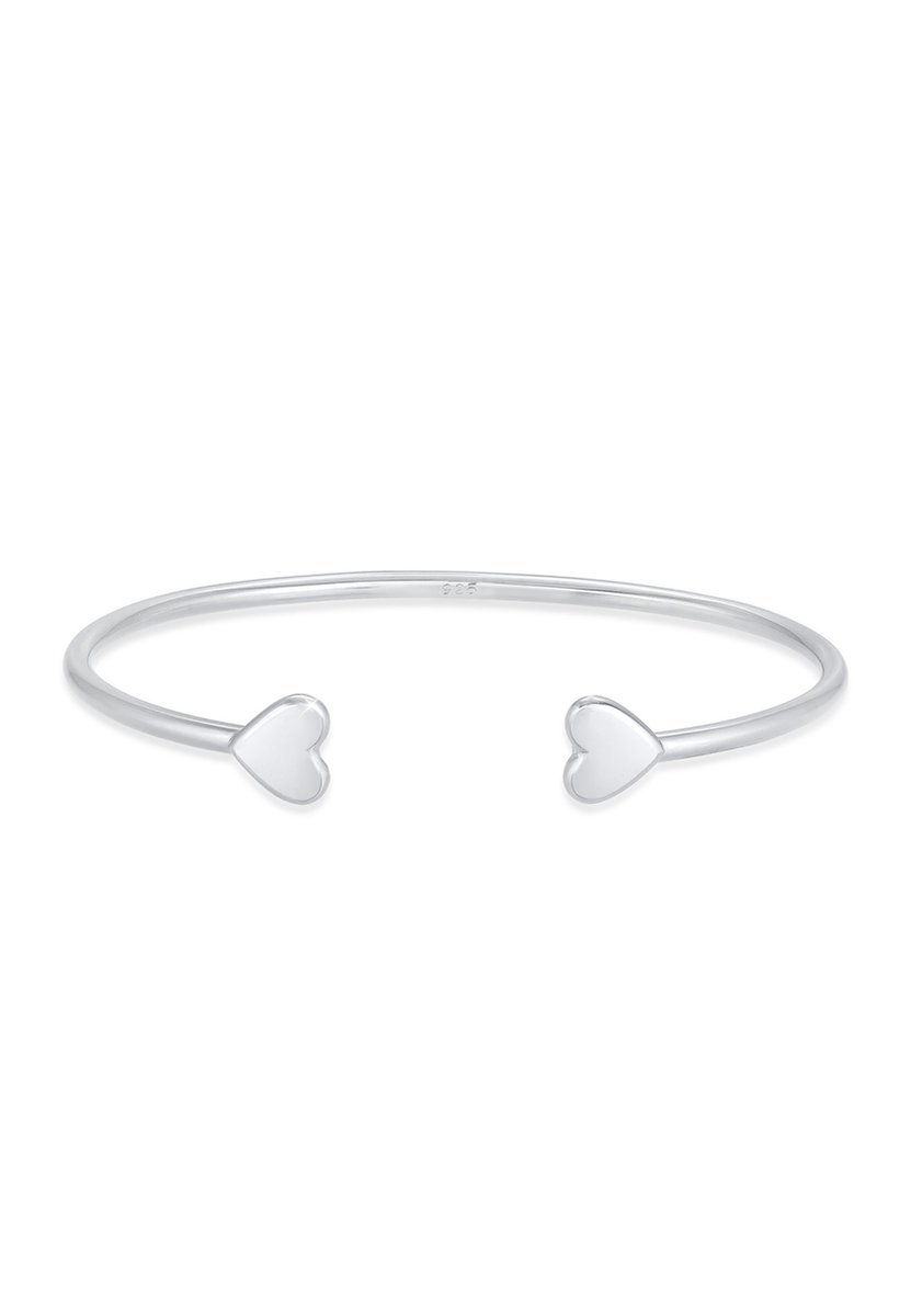Elli PREMIUM - Armband - Armreif Offen Herz Liebe Love Valentin 925 Silber - Dames