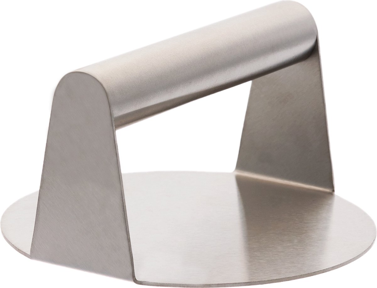 YUGN Hamburgerpers - Smash Burger Press - Diameter 14 cm - Roestvrij Staal 430 - Pers Paneeldikte 2 mm - eBook toegang