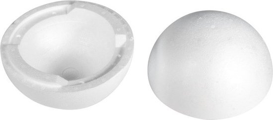 Piepschuim bal 30 cm 2 delig - Foamtastic Crafts