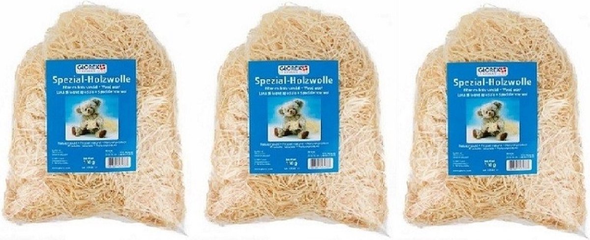 Naturel houtwol 450 gram - Vulmateriaal voor wijnkisten, kerstpakketten, cadeauverpakkingen en fruitmanden