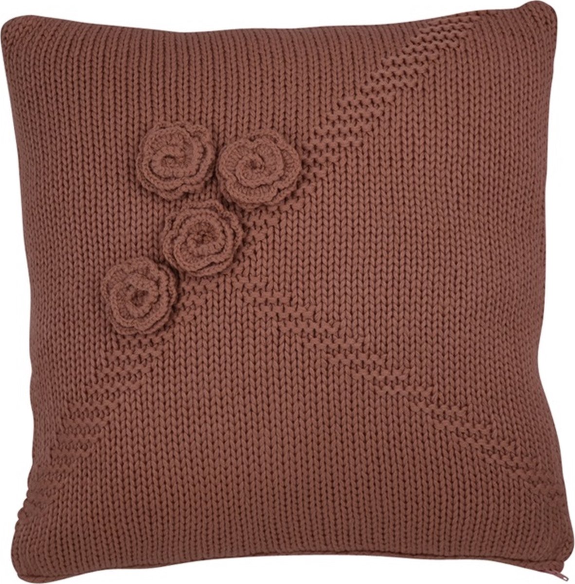 Linen & More Rose Kussen Salmon Kussen | 45 X 45 | Sierkussen Voor Woonkamer Of Slaapkamer Roze