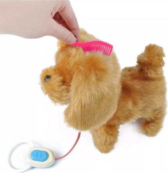 Speelgoed hondje met riem - Knuffels