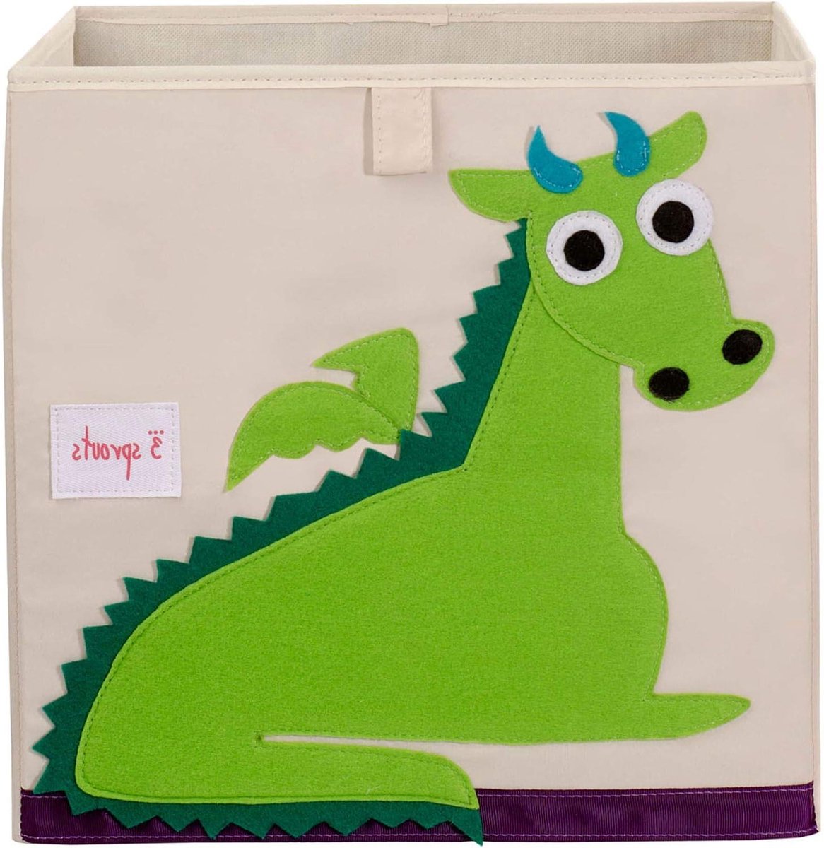 Cube Storage Box Organizer - Kinderen en Peuters - Draak Thema - Meerkleurig - 33 x 33 x 33 cm