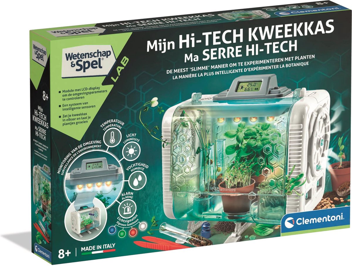 Clementoni Wetenschap en Spel - Hi-Tech Kweekkas - STEM speelgoed - Broeikas - Experimenteren met Planten - Groene vingers - Vanaf 8 jaar — afbeelding 2