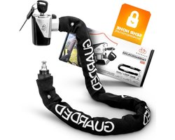 Grehge cycle Lock with Key Chain - 8 mm Steel Chain - High Security Level - Anti-Theft Bicycle Lock - E Scooter E Bike City Scooter Motorcycle -