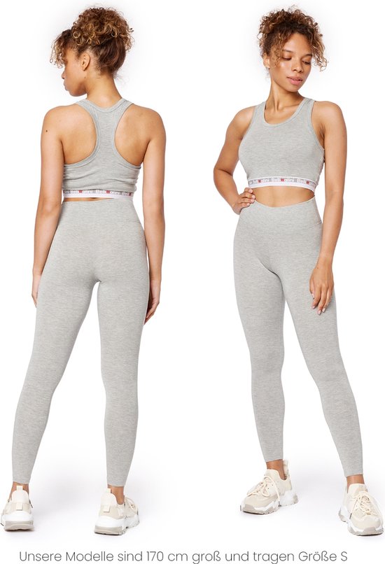 Bellivalini BLV-BLV50-289-LE Dames Leggings - Sport - Vrijetijdsbroek - Lang - Viscose - Sporbroek - Yogabroek - Gemêleerd - M