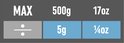 Close-up van een zwarte Salter wijzerplaat met rode wijzer, 5g-indicaties voor nauwkeurige metingen.