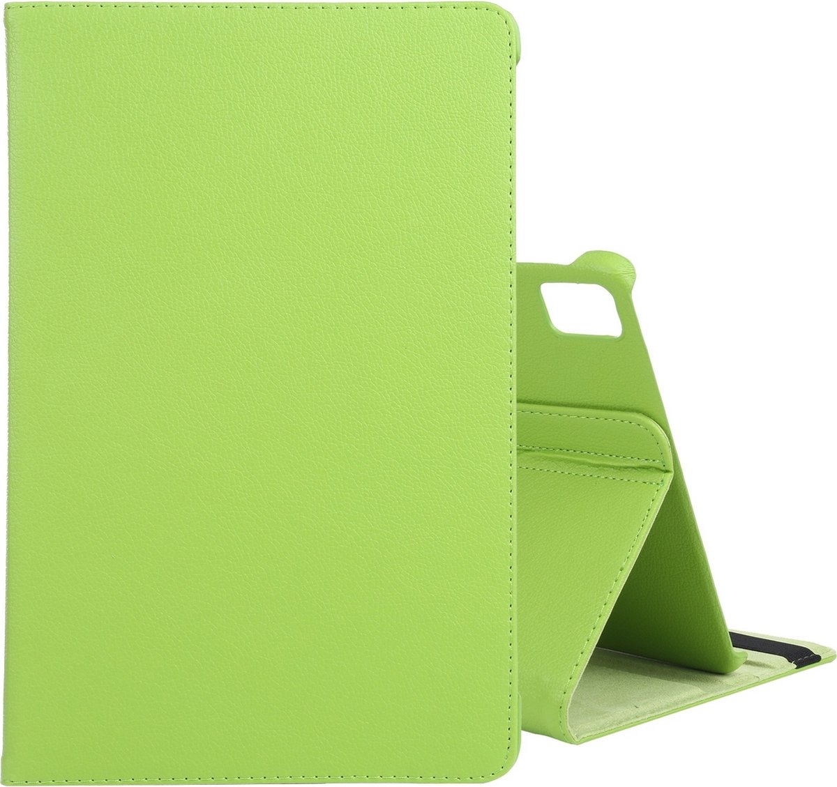 Mobigear Tablethoes geschikt voor Apple iPad Pro 13 Inch (2024) Hoes | Mobigear DuoStand Draaibare Bookcase - Groen