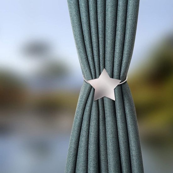 Support de rideau magnétique, rideau créatif, clips, corde, support de rideau de retour, boucles, support de rideau, pour la décoration de la maison, 2 pièces