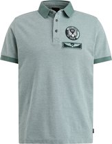 Short sleeve polo two tone pique