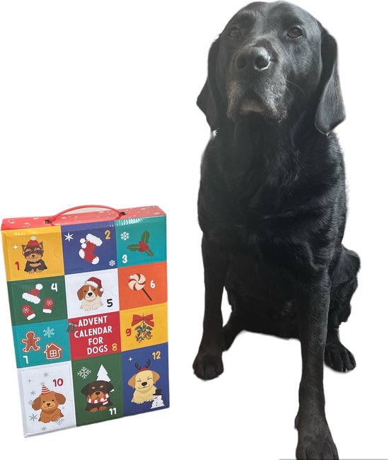 Relaxpets - Calendrier de l'Avent Chiens - Noël 2024 - 12 jouets uniques pour le chien
