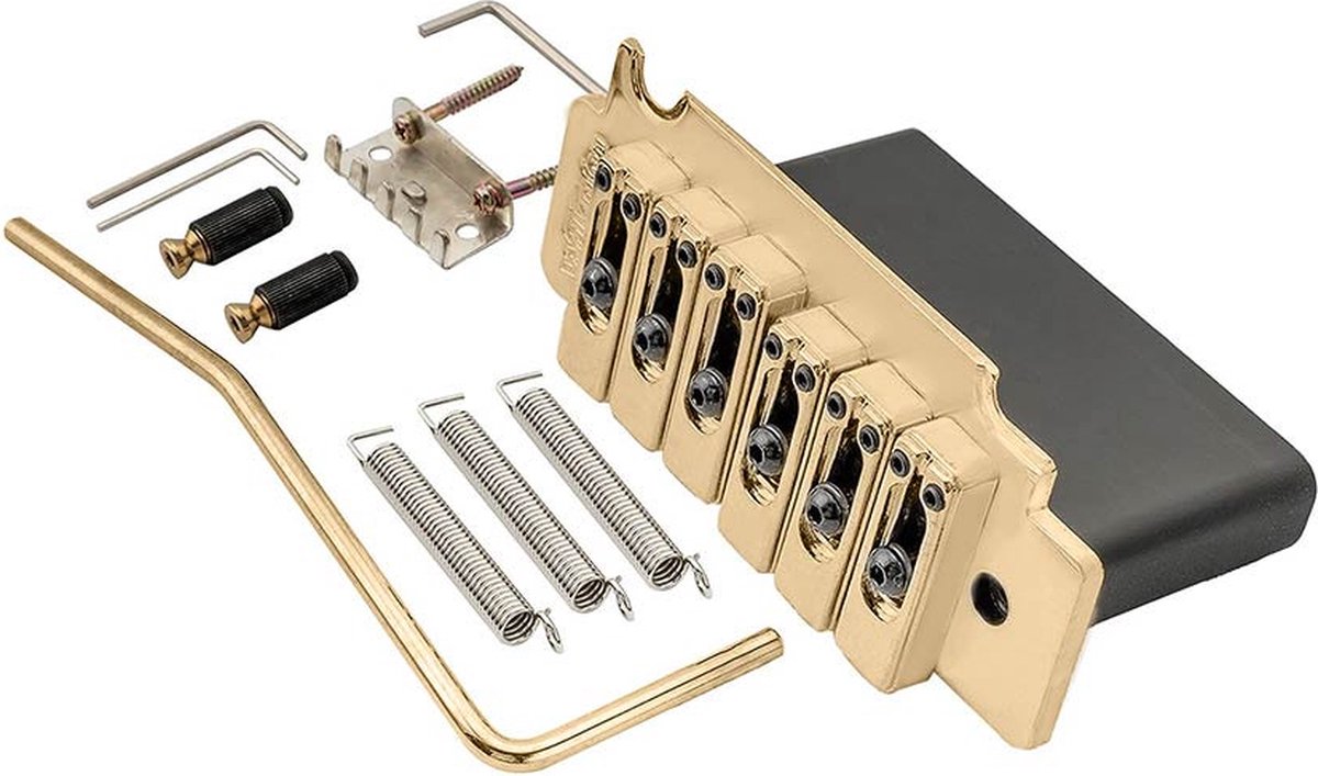Wilkinson WVS50K/GS Tremolo Brug - Goud Satin, 2-Punt, 10,8mm