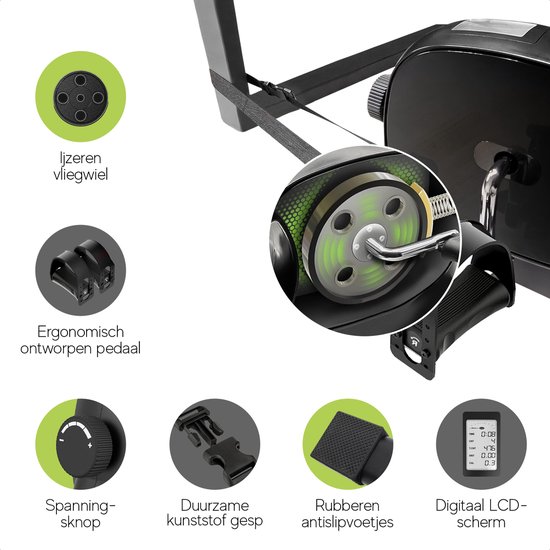Stoelfiets - Pedal Trainer - Pedaaltrainer met Elektronisch Display - Bureaufiets - Stoelfiets Bewegingstrainer - Stoel Fiets - Stoelfiets Electrisch