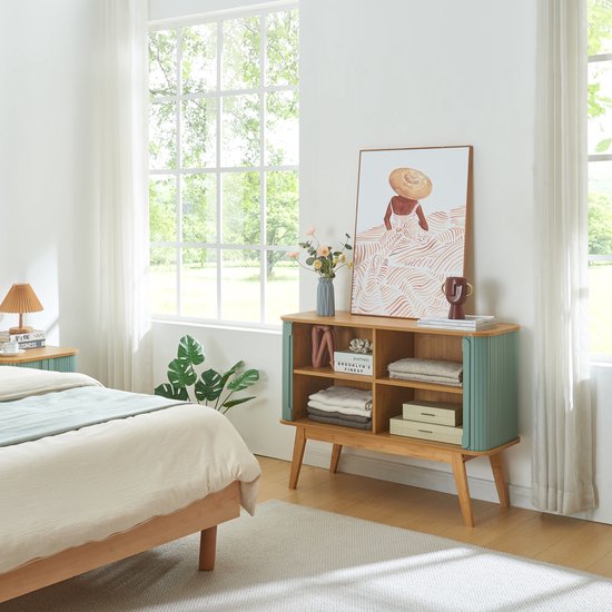 Cosmo Casa Dressoir met Schuifdeuren - Industriële Kast - Opbergruimte Cosmo Casa Dressoir met Schuifdeuren - Industriële Kast - Opbergruimte