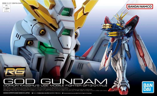 Foto: Bandai rg 1 144 god gundam model kit