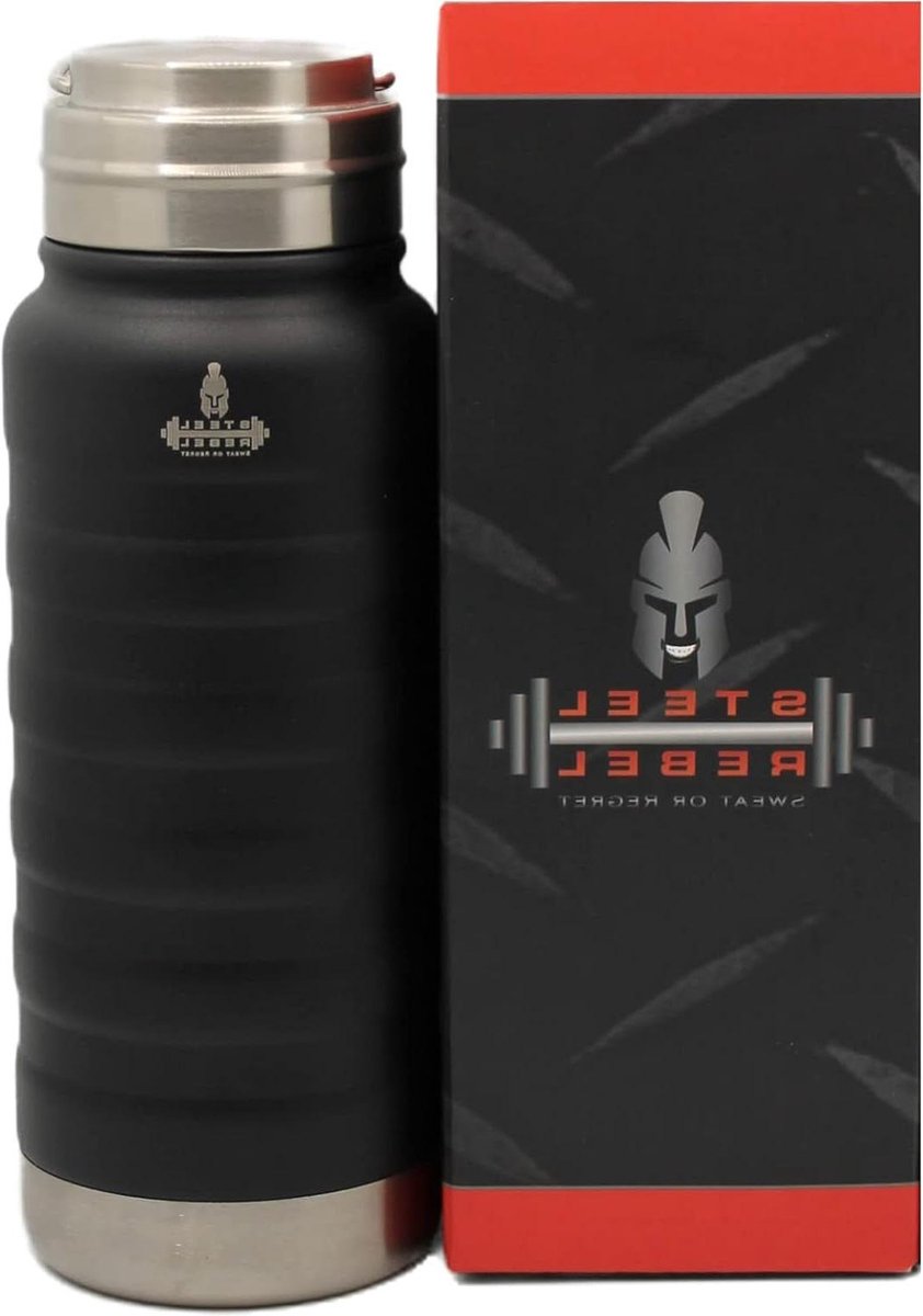 Thermosfles roestvrij staal 600 ml lekvrij met zeef - ideaal voor thee en fruit - thermobeker voor koffie-to-go
