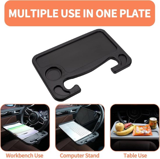 Ogetok Auto Stuurwiel lade tafel, multifunctionele voertuig Achterbank Hoofdsteun Tafel Bureau, Opknoping achterste Hoofdsteun Auto lade met haak & vaste riemen & Telefoon Houder Voor Laptop, Zwart Ogetok Auto Stuurwiel lade tafel, multifunctionele voertuig Achterbank Hoofdsteun Tafel Bureau, Opknoping achterste Hoofdsteun Auto lade met haak & vaste riemen & Telefoon Houder Voor Laptop, Zwart