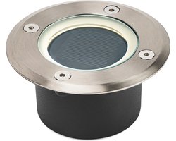 Brendz Solar Grondspot voor Buiten LED, 20 Lumen, IP67 Waterdicht, 3000K Warm Wit Licht, Lithium-Polymeer Batterij, Solar Tuinverlichting Grondspots, Zilver,…