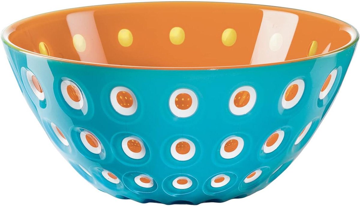 Murrine Bowl Ø20 x h9 cm Orange - Grote Schaal voor Salades en Desserts