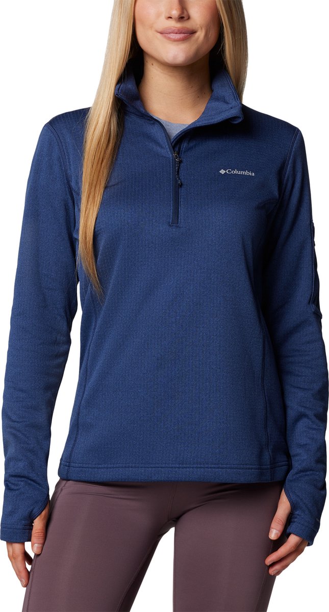 Columbia W Park View™ Grid Fleece 1/2 Zip Women’ Outdoortrui Collegiate Blauw