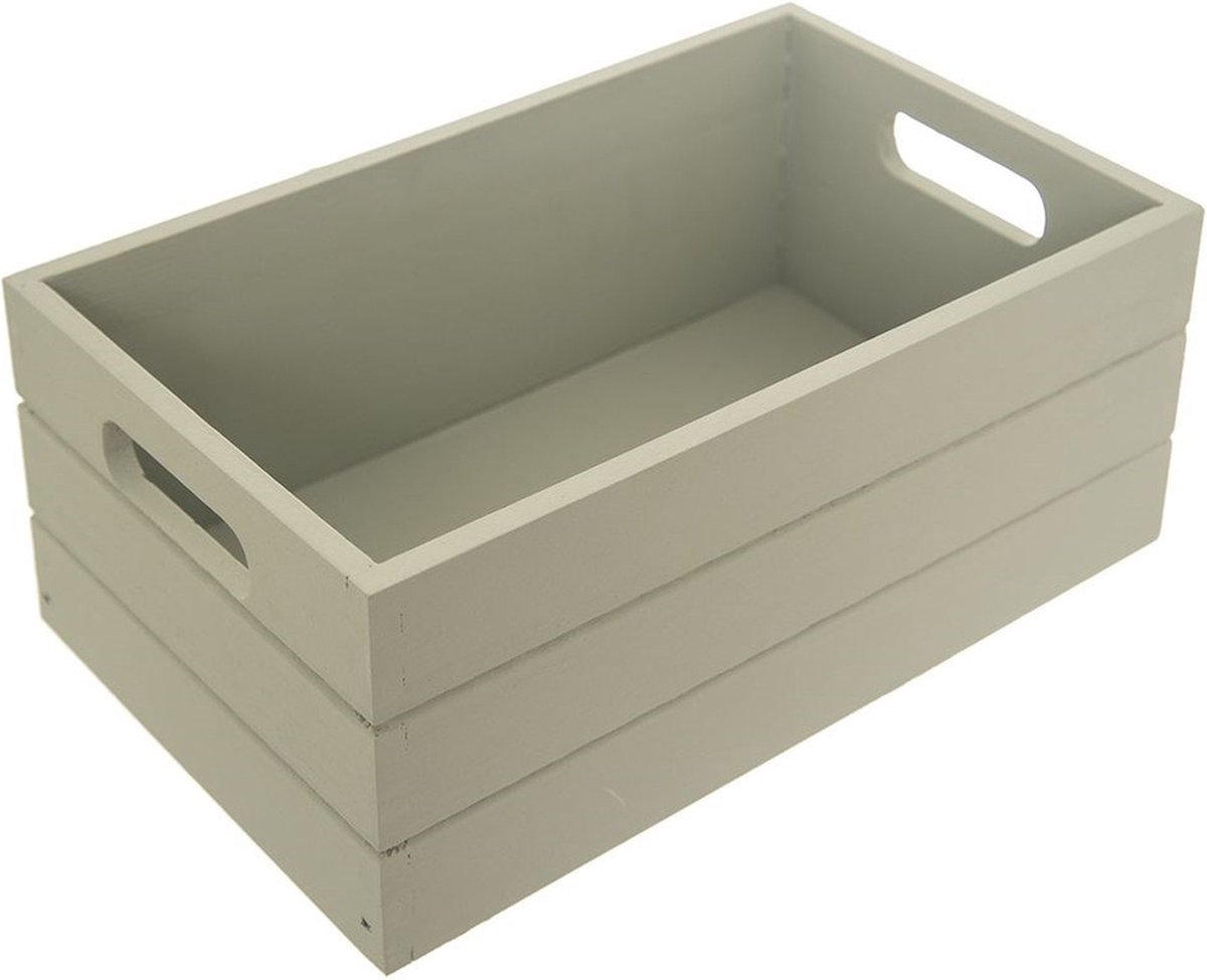 Opbergdoos Houten 31x21x13 cm - Opbergbox - Opbergmand