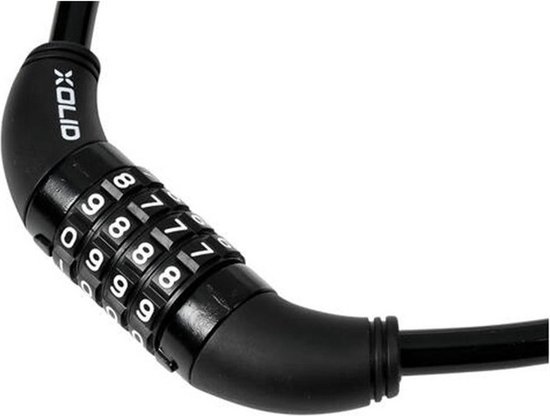 Xolid Kabelslot - Cijferslot - 4-cijferig - Ø 10 mm - 65 cm - Zwart van XO — afbeelding 2