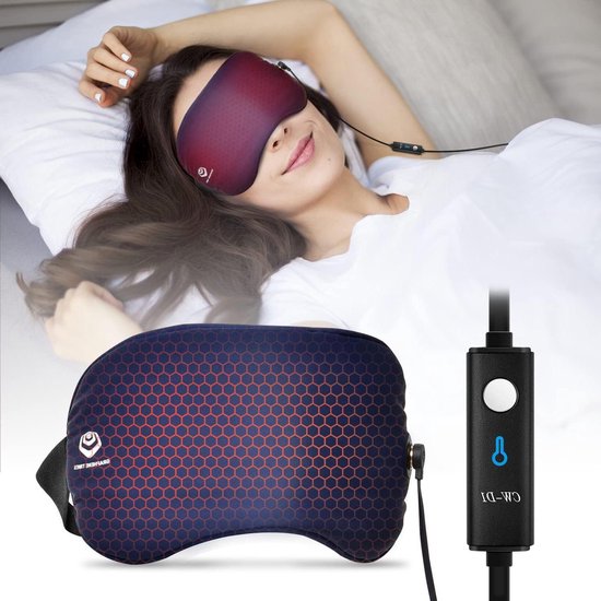 ARRIS Verwarmd Oogmasker, Warm Oogkompres voor Blefaritis en Droge Ogen Behandeling Grijs (Grijs