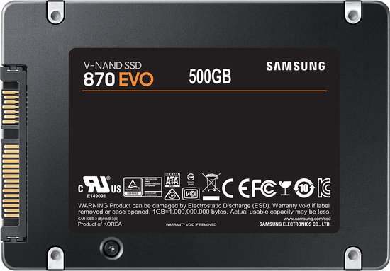 Samsung 870 EVO - Interne SSD - 2.5 inch - 500 GB