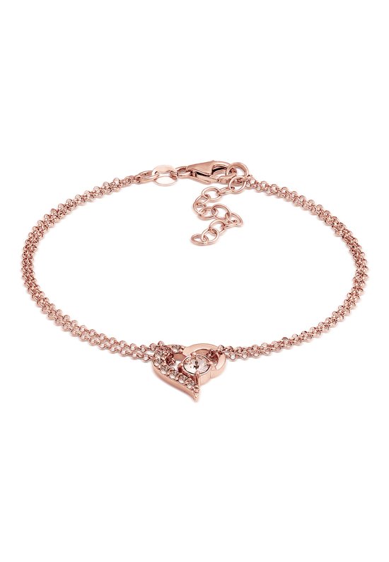 Elli Bracelets Coeur avec cristal Swarovski® en argent sterling 925