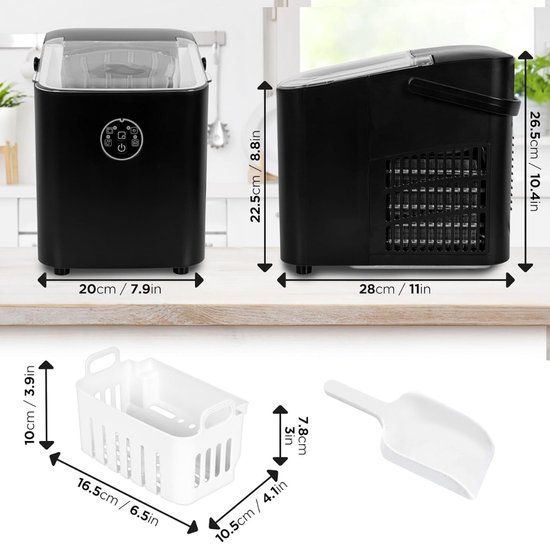 Ice Maker - Ijsblokjesmachine - Ijsmachine - Ijsblokjes Maker - Zomer - Voor Kantoor, Thuis, Camping — afbeelding 2