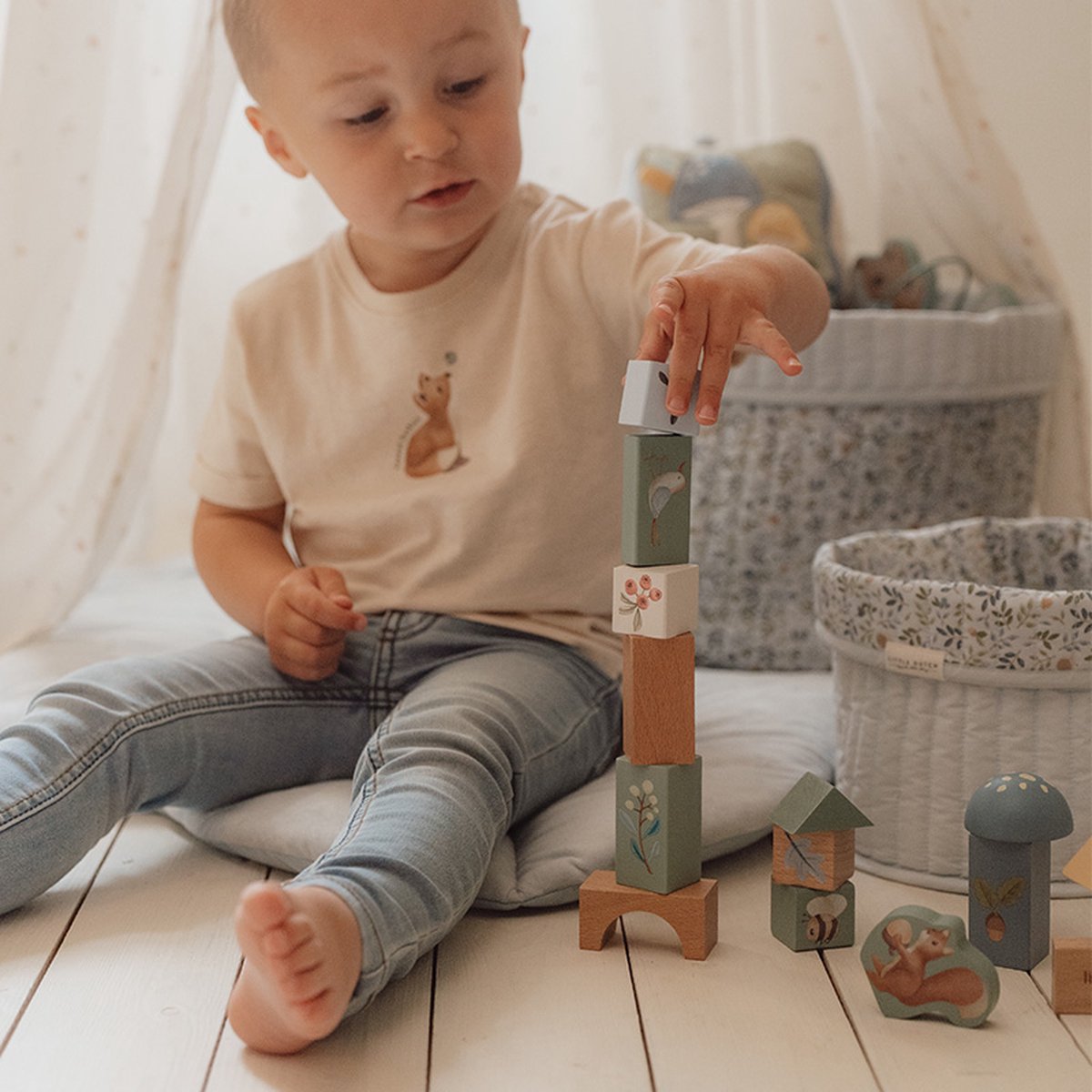 Little Dutch Bouwblokken - Forest Friends FSC — afbeelding 3