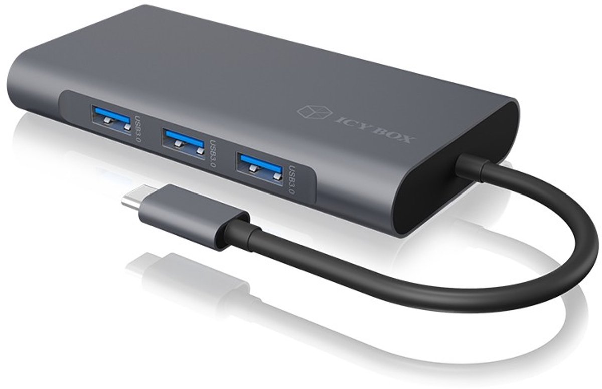 ICY BOX IB-DK4040-CPD USB-C 10-in-1 PD 100W DockingStation