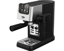 Koffiemachine capsules Beko CEP5304X zilver 15 bar 1,1 L roestvrij staal LCD melkopschuimer hoge druk