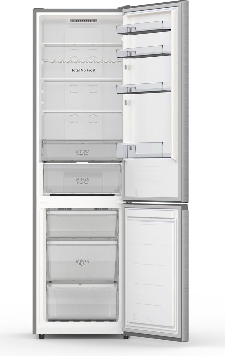 Hisense RB440N4ACA, Koelkast met A Energielabel - Koel-vriescombinatie - No Frost - RVS - Multi-Air Flow - Fast Freeze - 35dB (A) -Inverter Compressor - 336 Liter — afbeelding 7