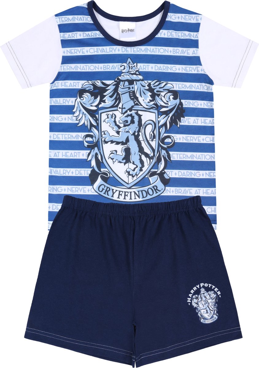 Crème-blauwe jongenspyjama Harry Potter / 128cm