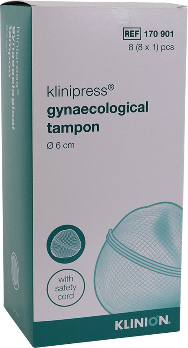 Goedkoopste Voordeelverpakking van 2 x Klinion JOJO gynaecologische gaasdepper met touw, steriel, 8 stuks