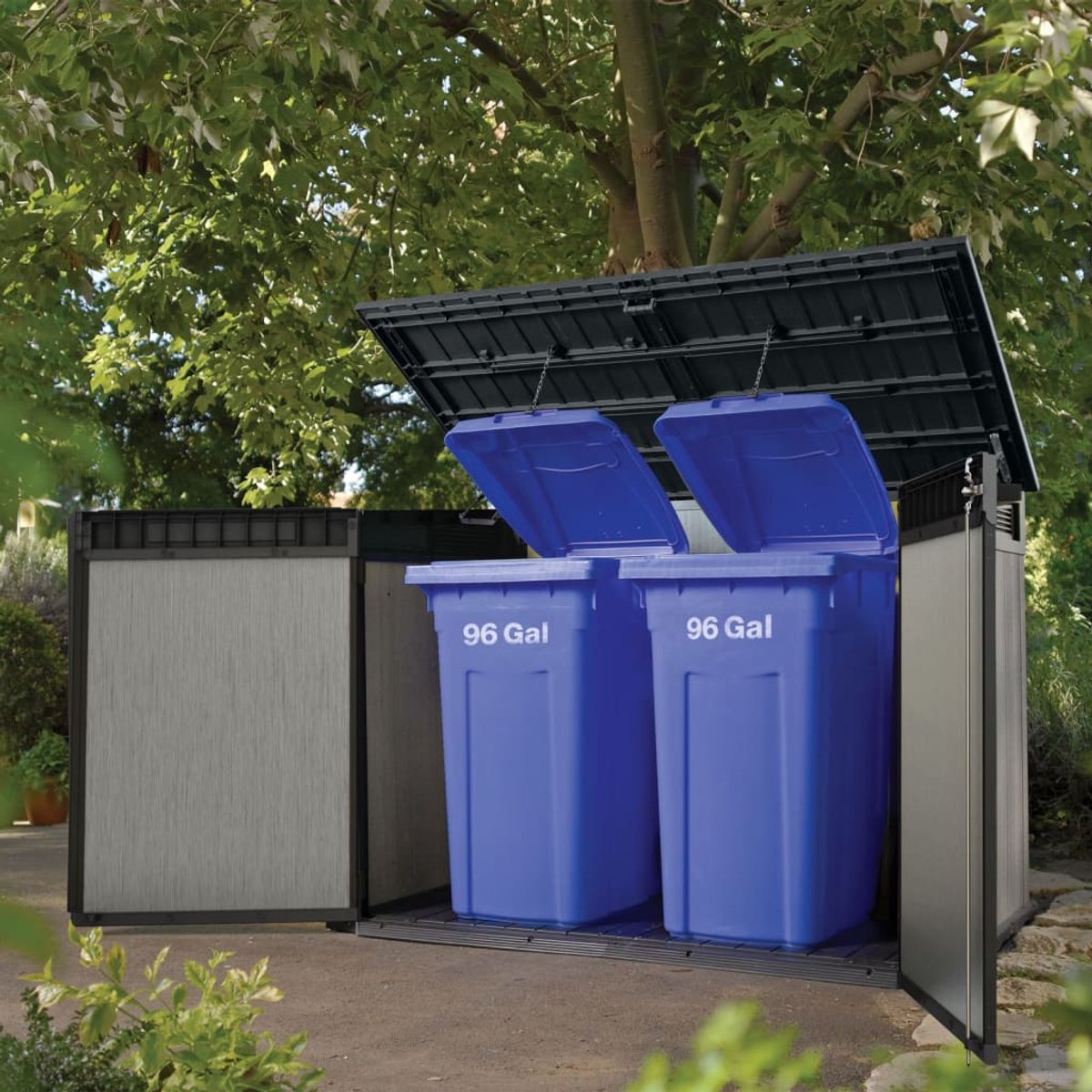 Keter Grande Store Opbergbox - 190,5x109,3x132,5cm - 2020L - Grijs