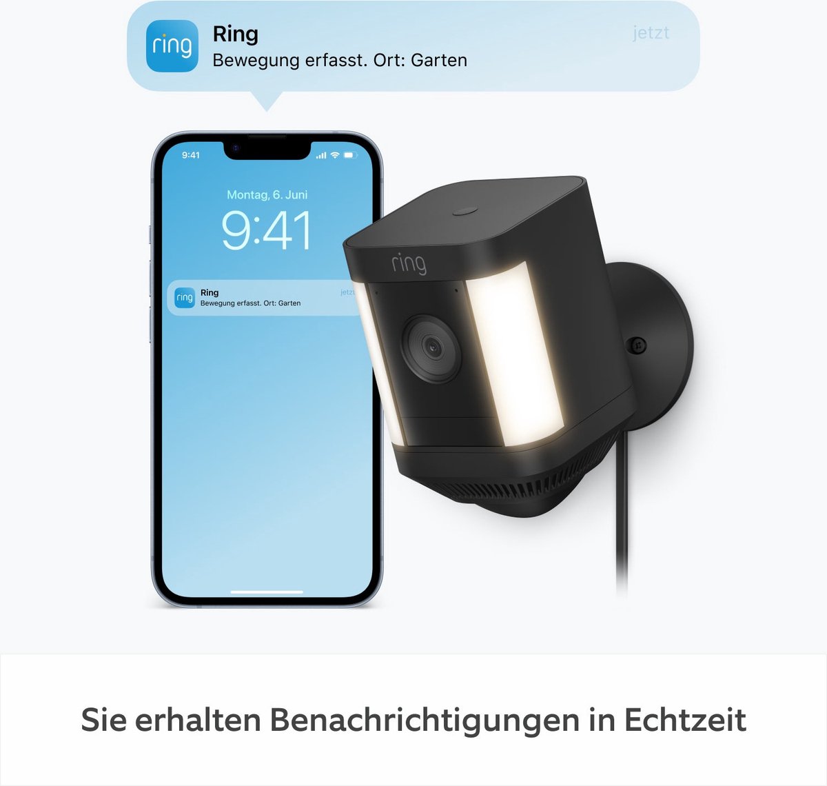 Afbeelding 3 van Ring Spotlight Cam Plus - Plug-in - Beveiligingscamera - Zwart