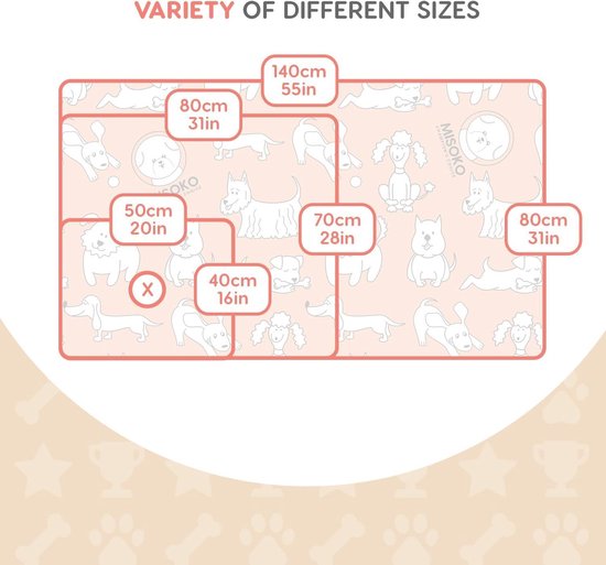 petphabet grote puppy pads 60x90cm super absorberende XXL hond training